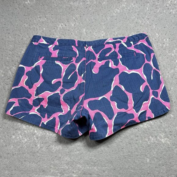 Lilly Pulitzer Adie Shorts Womens Size 0 Blue Tiki Pink Style 20948 100% Cotton - Picture 9 of 14